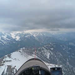 Flugwegposition um 14:06:23: Aufgenommen in der Nähe von Gemeinde Thörl, Österreich in 2133 Meter
